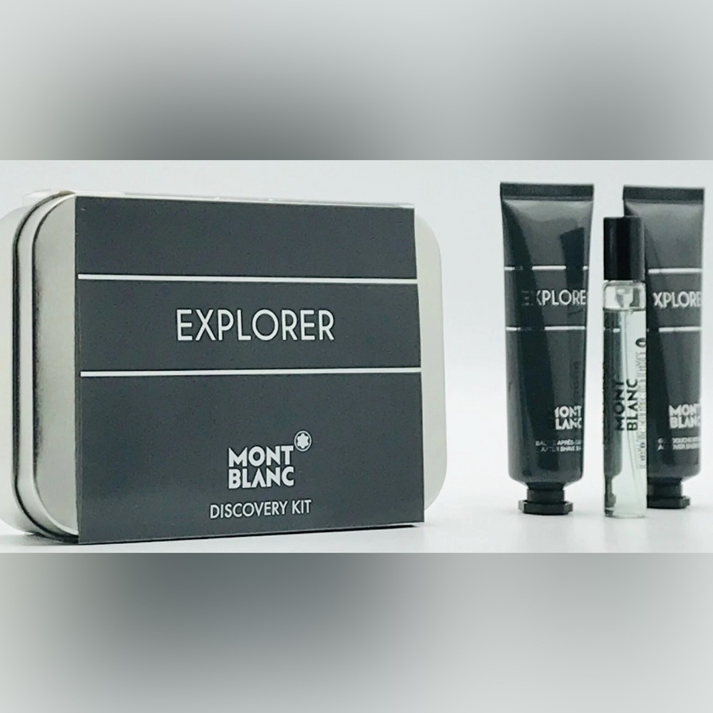 Montblanc Explorer Kit in Black and Silver